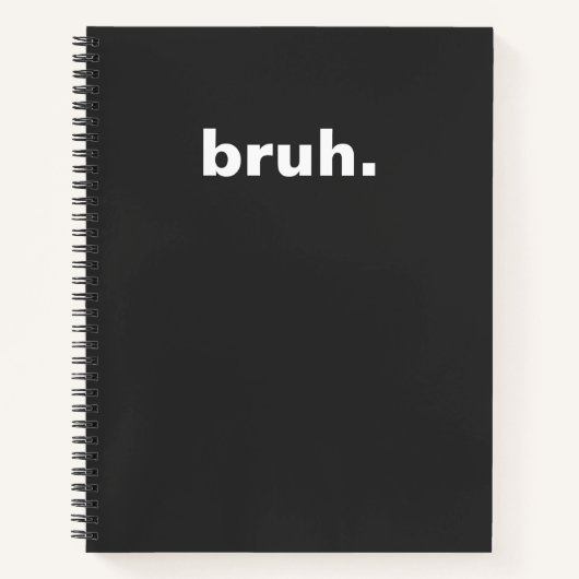 brutales minimalistisches Design Notizblock (Vorderseite)