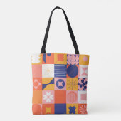 Brutalism art inspired abstract pattern made with  tasche (Rückseite)