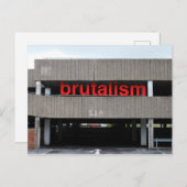 Brutalism Car Park Postcard Postkarte (Vorne/Hinten)