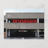 Brutalism Car Park Postcard Postkarte (Vorderseite)