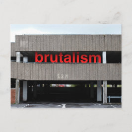 Brutalism Car Park Postcard Postkarte