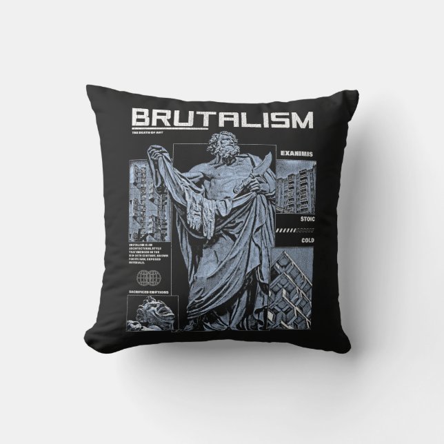 Brutalismus - Brutalist Design Kissen (Vorderseite)