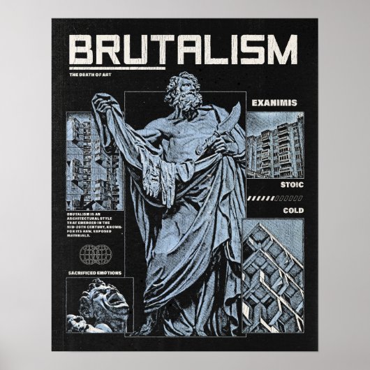 Brutalismus - Brutalist Design Poster (Vorne)