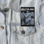 Brutalismus - Brutalist Streetwear Design Button (Insitu)