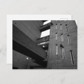 Brutalist-Anwesen-Postkarte Postkarte (Vorne/Hinten)