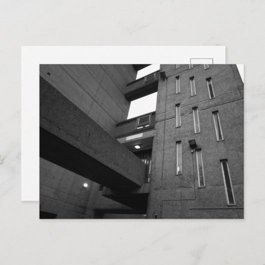 Brutalist-Anwesen-Postkarte Postkarte (Vorne/Hinten)