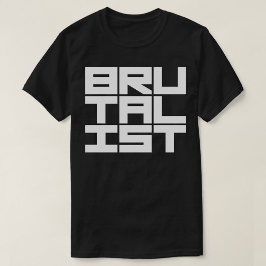Brutalist Bold Text T-Shirt (Design vorne)