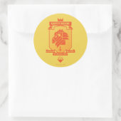 Brutalist GRYFFINDOR™ Wappen Runder Aufkleber (Tasche)