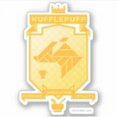 Brutalist HUFFLEPUFF™ Wappen Aufkleber (Vorderseite)