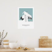 Brutalist Peter Womersley Boiler House Melrose Poster (Küche)