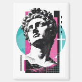 Brutalist Retro Jesus griechische Statue Kolosser  Magnet (Vorderseite)
