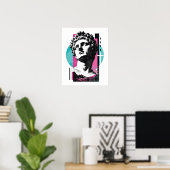 Brutalist Retro Jesus griechische Statue Kolosser Poster (Heimbüro)