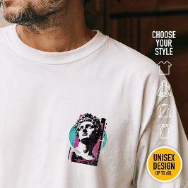 Brutalist Retro Jesus Griechische Statue Kolosser T-Shirt
