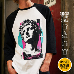 Brutalist Retro Jesus griechische Statue Kolosser  T-Shirt