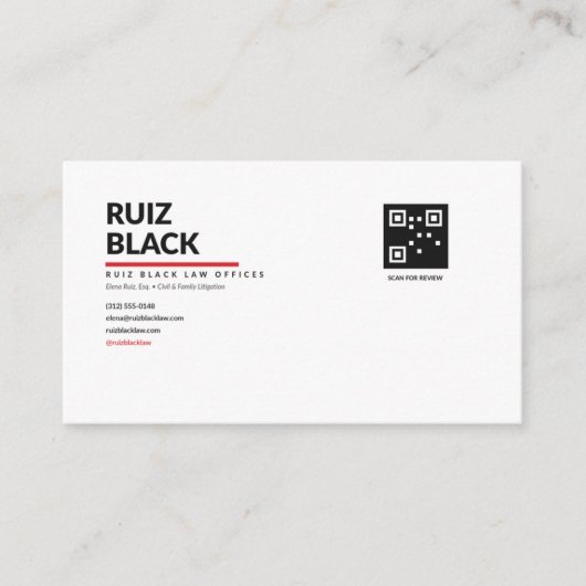 Brutalist Visitenkarte (Vorderseite)
