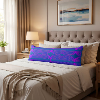 Brutalist Waves: Supreme Blue & Flourescent Purple Seitenschläferkissen