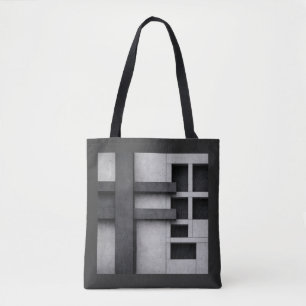 Brutalistische Architektur Design Fine Art Kubismu Tasche