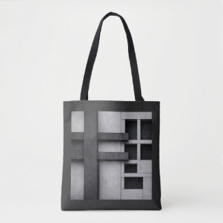 Brutalistische Architektur Design Fine Art Kubismu Tasche