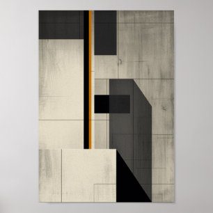 Brutalistische Architektur Minimalistische Wandkun Poster