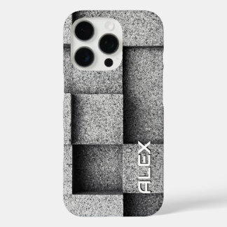 Brutalistische Betonblöcke - industrielle Textur iPhone 16 Pro Hülle