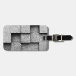 Brutalistische Betonblöcke - industrielle Textur Gepäckanhänger