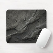 Brutalistische dunkle Vulkanasche Mousepad (Mit Mouse)