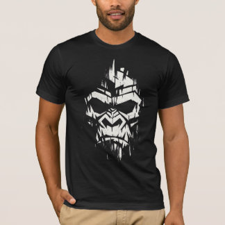 Brutalistischer geometrischer Totenkopf-Grafik - G T-Shirt