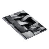 Brutalistisches Penthouse-Design monochromes Inter Notizblock (Rechte Seite)