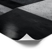 Brutalistisches Penthouse-Design monochromes Inter Poster (Ecke)