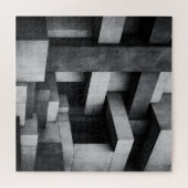 Brutalistisches Penthouse-Design monochromes Inter Puzzle (Horizontal)