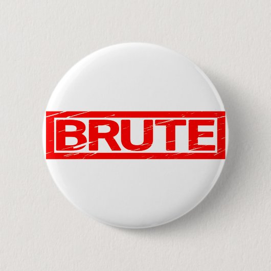 Brute Briefmarke Button (Vorderseite)