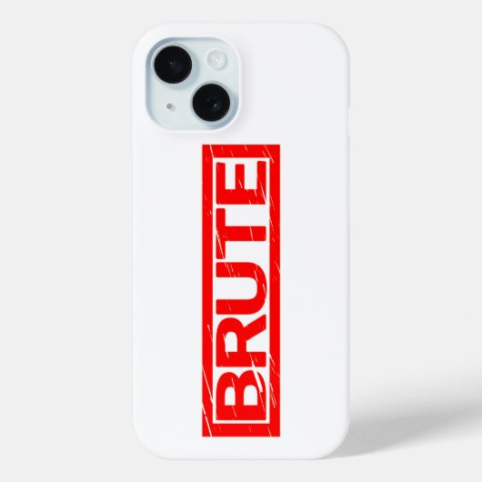 Brute Briefmarke Case-Mate iPhone Hülle (Rückseite)