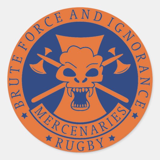 Brute Force and Ignorance 1,5 Zoll Stickers (Vorderseite)