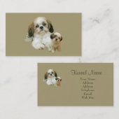 Brüter-Visitenkarte Shih Tzu Visitenkarte (Vorne/Hinten)