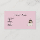 Brüter-Visitenkarte Shih Tzu Visitenkarte (Rückseite)