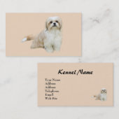 Brüter-Visitenkarte Shih Tzu Visitenkarte (Vorne/Hinten)