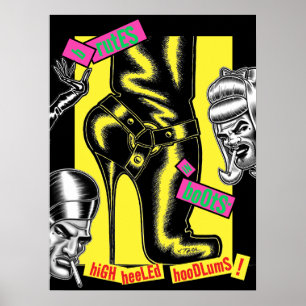 Brutes In Boots™/Biker Stiefel/Gelb Poster