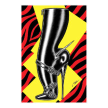 Brutes in Boots™/Spike Heel/Rote Zebra