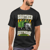 Bruther Birthday Crew Garbage Trucks T-Shirt (Vorderseite)