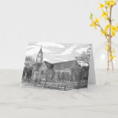 Bruton Gemeinde-Kirche, Williamsburg, Virginia Karte (Gelbe Blume)