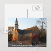 Bruton Parish Church, Williamsburg Postkarte (Vorne/Hinten)