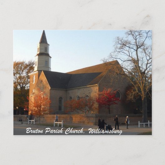 Bruton Parish Church, Williamsburg Postkarte (Vorderseite)