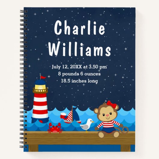 Brutstatistiken der roten Marine, der männlichen A Notizblock (Vorderseite)