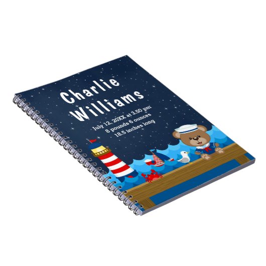 Brutstatistiken der roten Marine für den nautische Notizblock (Rechte Seite)