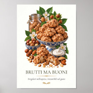 Brutti ma Buoni – Vintage italienisches Dessert Poster