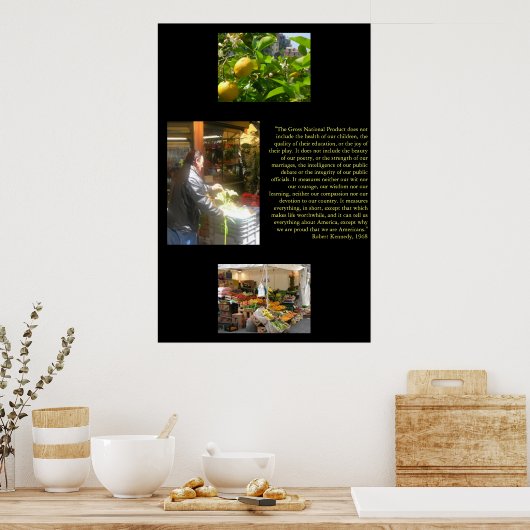 Bruttosozialprodukt Poster (Küche)