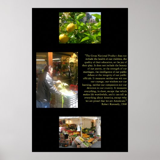 Bruttosozialprodukt Poster (Vorne)