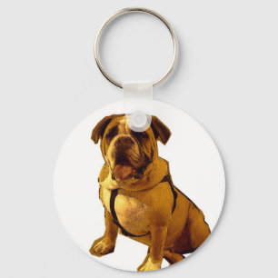 Brutus-Bulldogge Schlüsselanhänger