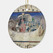 Brutus das Trojan Set-Segel für Großbritannien, Keramikornament (Links)