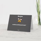 Brutus Greeting Card Dankeskarte (Rückseite)